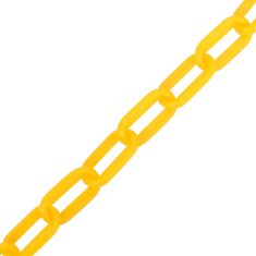 Vidaxl Výstražná reťaz žltá 30 m Ø6 mm plastová