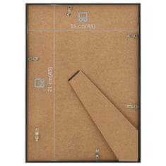 Vidaxl Fotorámiky na stenu alebo stôl 10 ks čierne 15x21 cm MDF