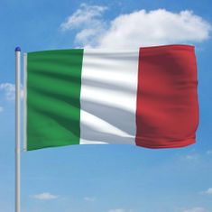 Vidaxl Talianska vlajka a stĺp 6 m hliníkový