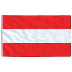 Vidaxl Rakúska vlajka a stĺp 6,2 m hliníkový