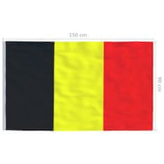 Vidaxl Belgická vlajka a stĺp 6 m hliníkový