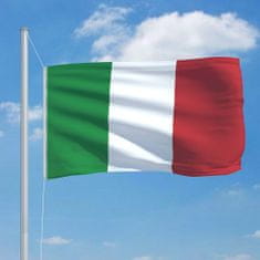 Vidaxl Talianska vlajka a stĺp 6,2 m hliníkový