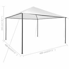 Petromila vidaXL Altánok 4x4x3 m, biely 180 g/m²