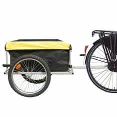 Vidaxl Príves pre bicykle s krytom, 140l