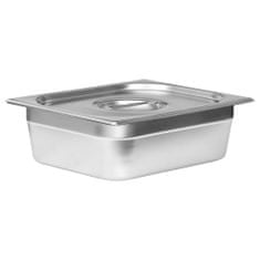 Vidaxl Ohrievač jedla Bain Marie Gastronorm, oceľ, 5 panvíc GN 1/2