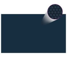 Petromila vidaXL Plávajúca solárna bazénová fólia z PE 500x300 cm čierna a modrá