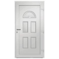 Vidaxl Vchodové dvere, biele, 88 x 190 cm