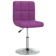 Vidaxl Jedálenské stoličky 2 ks, fialové, umelá koža