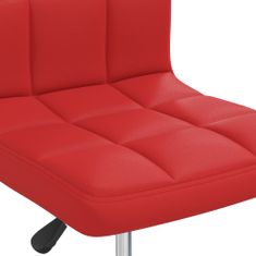 Vidaxl Jedálenské stoličky 2 ks, vínovo červené, umelá koža