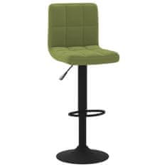 Vidaxl Barová stolička svetlo-zelená zamatová