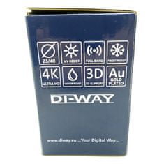 DI-WAY LNB MONOBLOCK SINGLE 0,1dB 4,3st, WHITE LEOPARD LINE