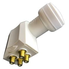 DI-WAY LNB QUAD 0,1 dB, WHITE LEOPARD LINE