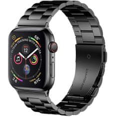 4wrist Oceľový remienok na Apple Watch – Čierny 42/44/45/49 mm