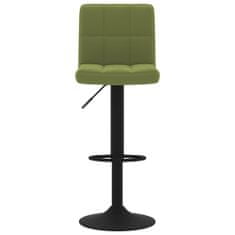 Vidaxl Barová stolička svetlo-zelená zamatová