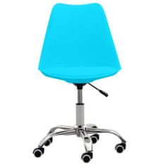 Vidaxl Kancelárske stoličky 2 ks modré umelá koža