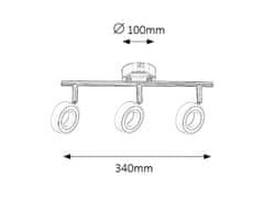 Rabalux Rabalux bodové svietidlo Zora LED 3x 4,5W 5941