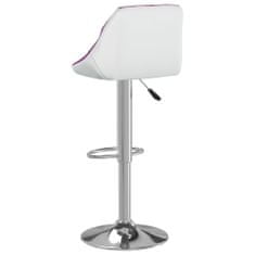 Vidaxl Barová stolička fialová a biela umelá koža