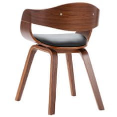 Vidaxl Jedálenské stoličky 6 ks ohýbané drevo a umelá koža