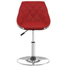 Vidaxl Barová stolička vínovo-červená a biela umelá koža