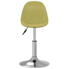 Vidaxl Stolová stolička, zelená, čalúnená látkou