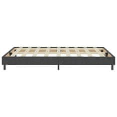 Vidaxl Posteľ boxspring tmavošedá látková 140x200 cm