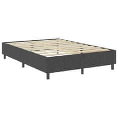 Vidaxl Posteľ boxspring tmavošedá látková 160x200 cm