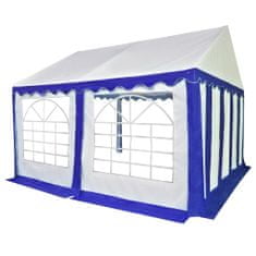 Vidaxl Záhradná markíza PVC 3x4 m modro-biela