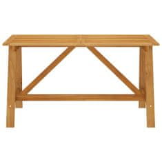 Petromila vidaXL Záhradný jedálenský stôl 140x70x73,5 cm masívne akáciové drevo