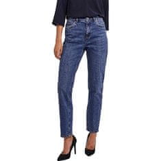 Vero Moda Dámske džínsy VMBRENDA Straight Fit 10252980 Dark Blue Denim (Veľkosť 30/32)
