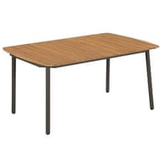 Petromila vidaXL Záhradný stôl 150x90x72 cm, akáciový masív a oceľ