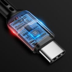 Mcdodo MCDODO KÁBEL USB-C ŠPIRÁLOVÁ PRUŽINA RÝCHLE NABÍJANIE USB TYPU C LED 2M