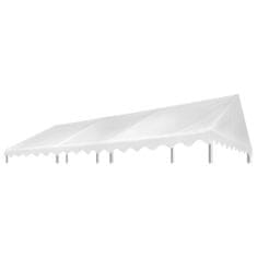 Vidaxl Strieška na altánok biela 6x4 m PVC 500 g/m2