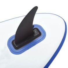 Vidaxl Nafukovací Stand up paddleboard s plachtou, modro biely