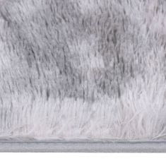 Vidaxl Chlpatý shaggy koberec sivý 170x120 cm