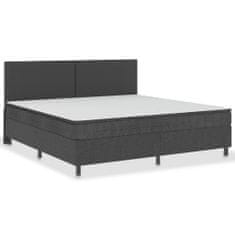 Vidaxl Rám na boxspring posteľ, sivý, látka 200x200 cm