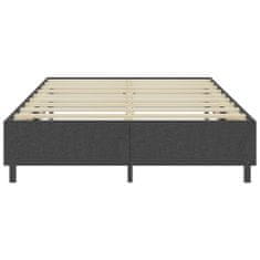 Vidaxl Posteľ boxspring tmavošedá látková 180x200 cm