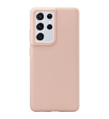 Nuvo Silikónový obal NUVO na Samsung Galaxy S21 Ultra ružový