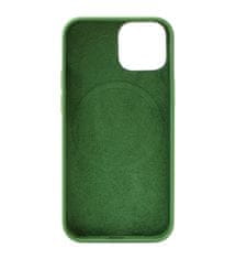 Nuvo Silikónový obal s MagSafe NUVO na Apple iPhone 13 mini zelený