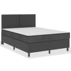 Vidaxl Rám na boxspring posteľ, sivý, látka 180x200 cm