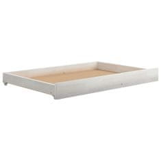 Vidaxl Denná posteľ so zásuvkami, 90x200 cm, biela, borovicové drevo