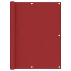 Vidaxl Balkónová markíza, červená 120x400 cm, oxfordská látka