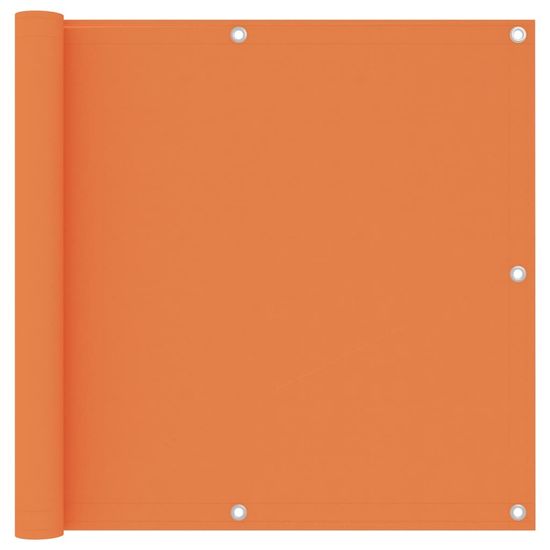Vidaxl Balkónová markíza, oranžová 90x500 cm, oxfordská látka