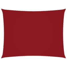 Vidaxl Tieniaca plachta oxfordská látka obdĺžniková 3x4 m červená