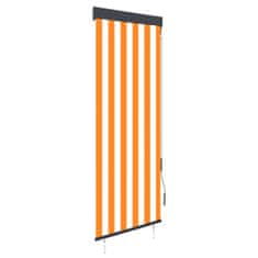 Vidaxl Vonkajšia zatemňovacia roleta 60x250 cm biela a oranžová