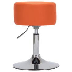 Vidaxl Barová stolička oranžová umelá koža
