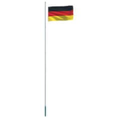 Vidaxl Nemecká vlajka a stĺp 6,2 m hliníkový