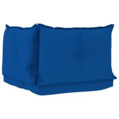 Vidaxl Podložky na paletovú sedačku 3 ks, kráľovsky modré, látka
