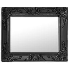 Vidaxl Nástenné zrkadlo v barokovom štýle 50x40 cm čierne
