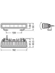 Osram Osram LEDriving Lightbar SX180 LEDDL105-SP 12/24V 14W