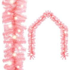 shumee Vianočná girlanda s LED svetielkami 10 m ružová
